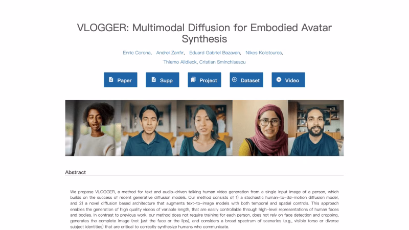 Google VLOGGER AI
