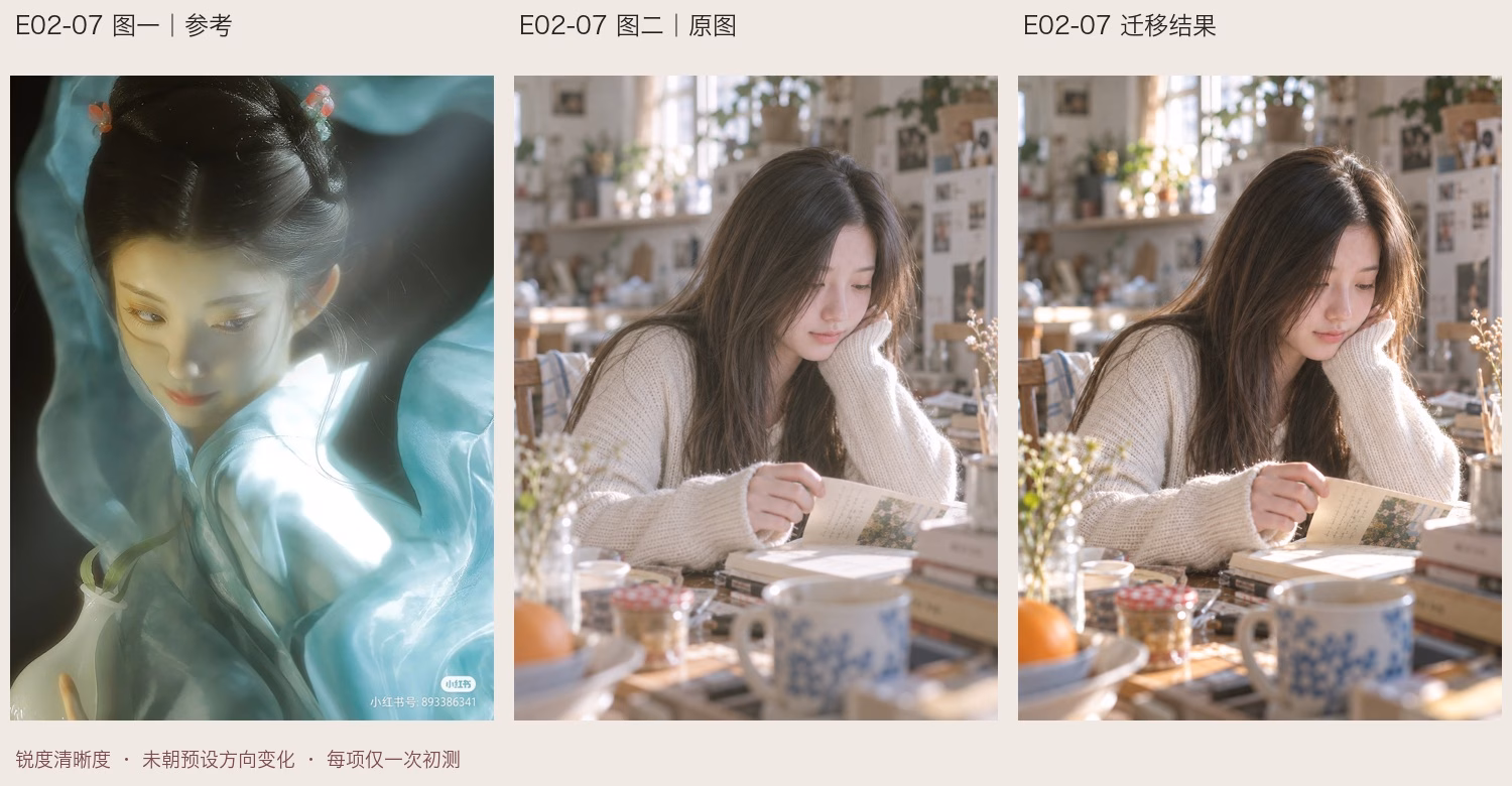 锐度与细节表现测试