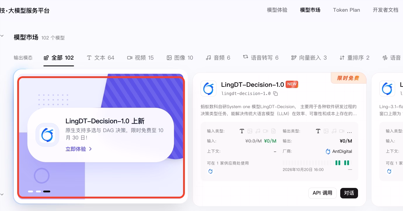 告别逐字生成的算力浪费!蚂蚁数科重磅发布 LingDT-Decision-1.0 决策大模型:首创原生多选与按序 DAG 决策机制,Token 骤降 97%、时效飙升 10 倍实测全景拆解 - 图解 1
