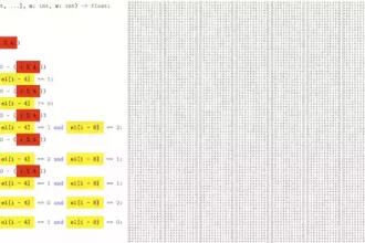 左图：检查 FunSearch 生成的代码揭示了更多可操作的洞察（我们添加了高亮部分）。右图：利用左侧程序（更短）构建的原始“可接受”集合。