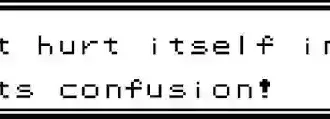 It hurt itself in it