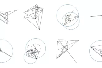 图 3: AlphaGeometry 生成的合成数据的视觉展示。
