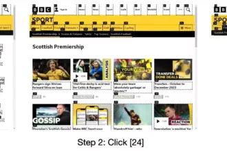 图 26：BBC 新闻的一个错误实例。任务是：“查询苏格兰超级联赛足球锦标赛中有多少支球队，以及希伯尼安队最近一场比赛是什么时候开始的？”智能体回答：“苏格兰超级联赛共有 12 支球队。要了解希伯尼安队最近一场比赛的具体开始时间，还需要进一步查看网站信息。”尽管智能体知道任务尚未完成，但它过早地结束了搜索，没有找到希伯尼安队最近一场比赛的具体信息。