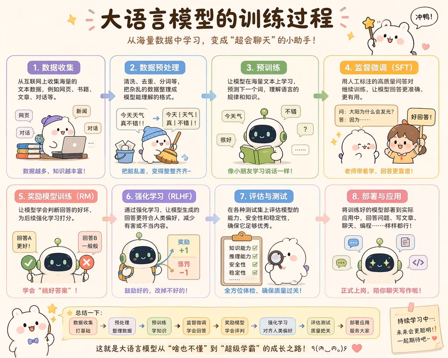 [AI生图咒语] 例210 – 萌系大模型训练图解
