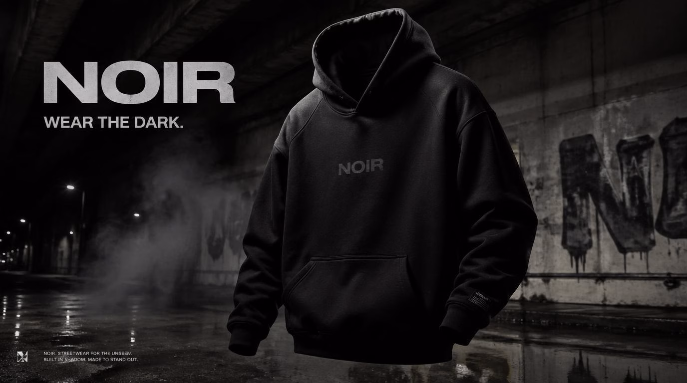 [AI生图咒语] 例344 – NOIR 街头服饰 Campaign