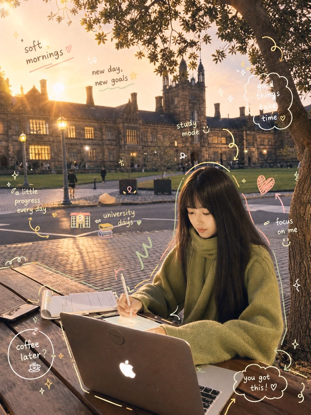 [AI生图咒语] 例408 – Cozy Academia 学习手记