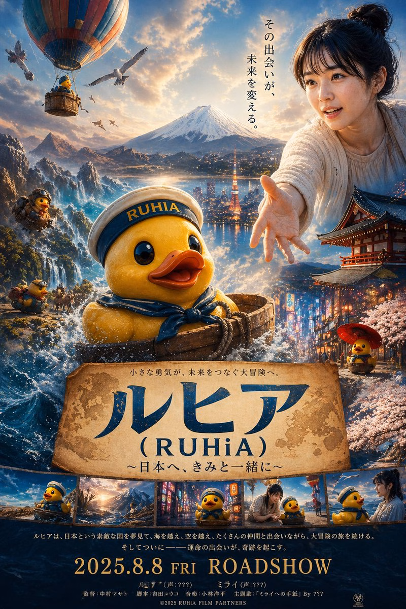 [AI生图咒语] cute rubber duck boy cha 高清生图提示词