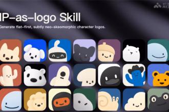 让 AI 告别复杂花哨商标病！开源设计技能 ip-as-logo-skill 深度解析：4-7 几何形状法则与三色强约束，32×32 极致高辨识度 IP 吉祥物头像实操全景